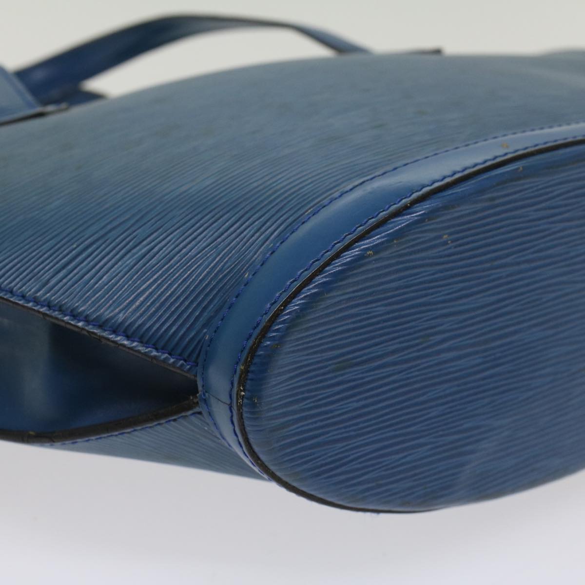 LOUIS VUITTON Epi Saint Jacques Hand Bag Blue M52265 LV yk8601