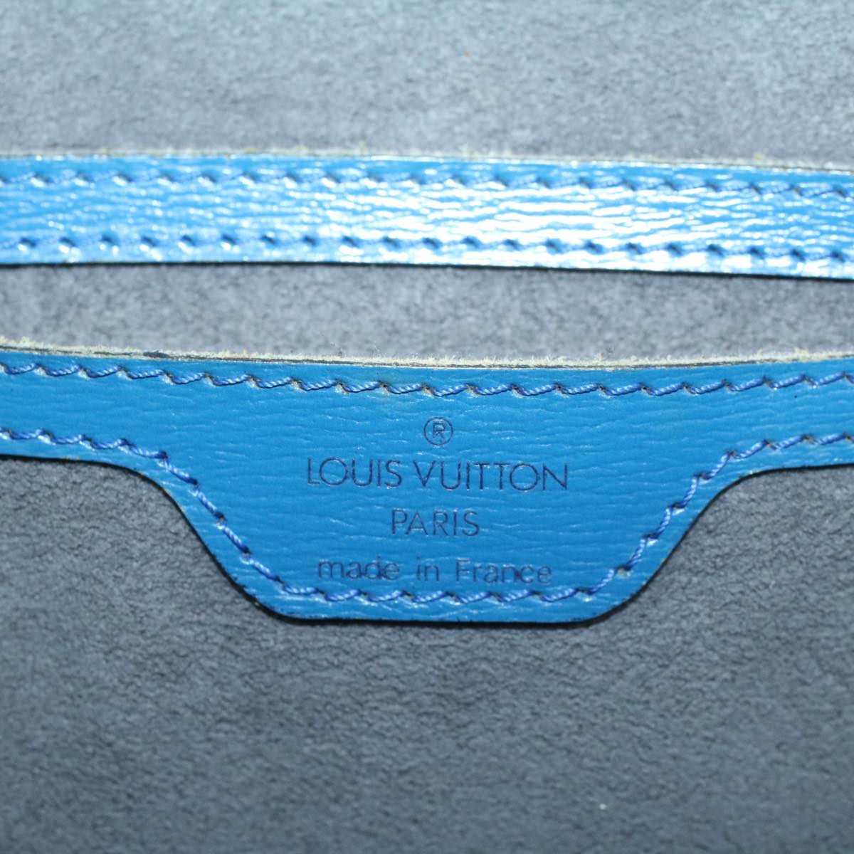 LOUIS VUITTON Epi Saint Jacques Hand Bag Blue M52265 LV yk8601
