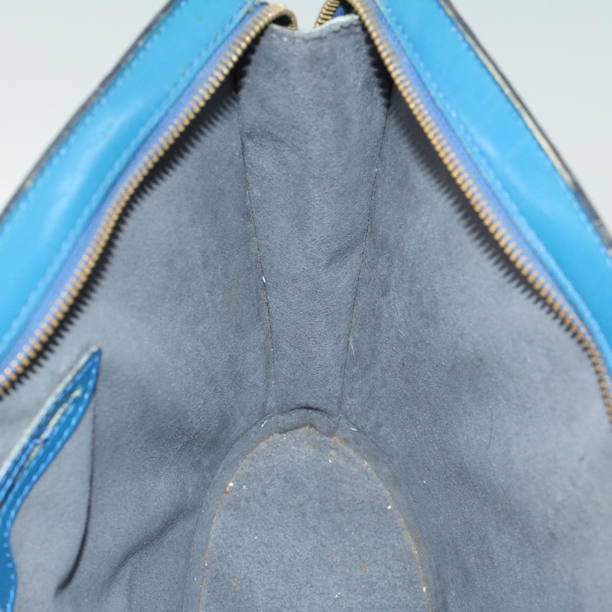 LOUIS VUITTON Epi Saint Jacques Hand Bag Blue M52265 LV yk8601