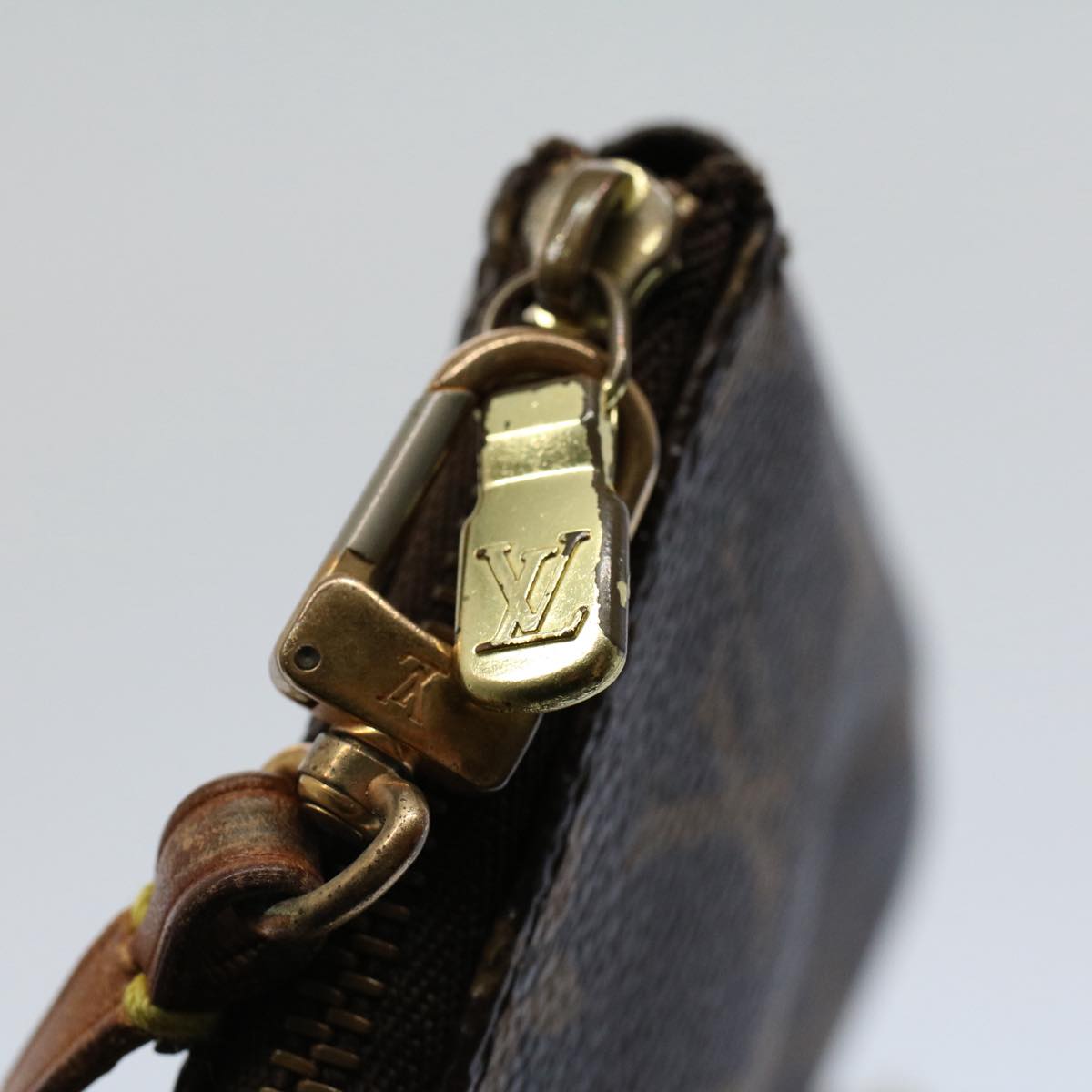 LOUIS VUITTON Monogram Pochette Accessoires Pouch M51980 LV yk8605