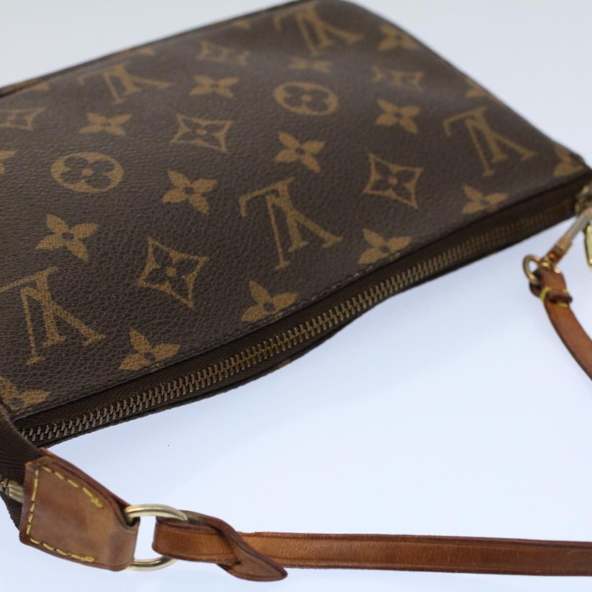 LOUIS VUITTON Monogram Pochette Accessoires Pouch M51980 LV yk8605