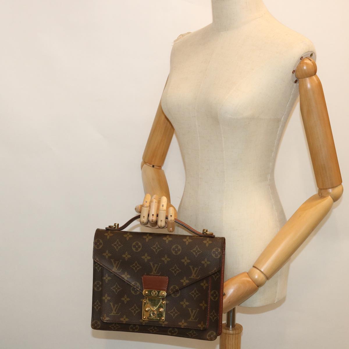 LOUIS VUITTON Monogram Monceau 26 Shoulder Bag 2way M51187 LV yk8622