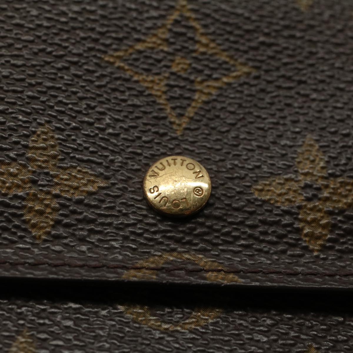 LOUIS VUITTON Monogram Porte Tresol International Wallet M61215 LV yk8633