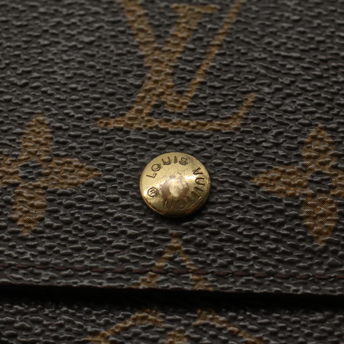 LOUIS VUITTON Monogram Porte Monnaie Bier Cartes Crdit Wallet M61652 yk8634