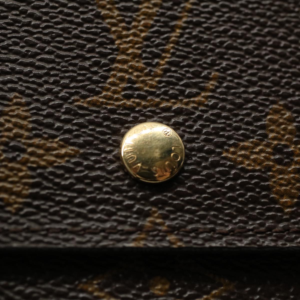 LOUIS VUITTON Monogram Porte Monnaie Bier Cartes Crdit Wallet M61652 yk8662