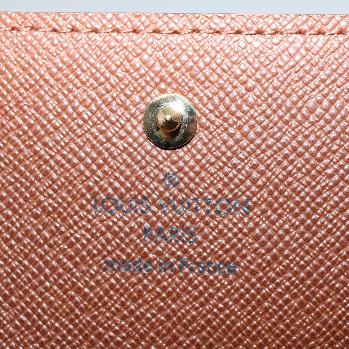 LOUIS VUITTON Monogram Porte Monnaie Bier Cartes Crdit Wallet M61652 yk8662