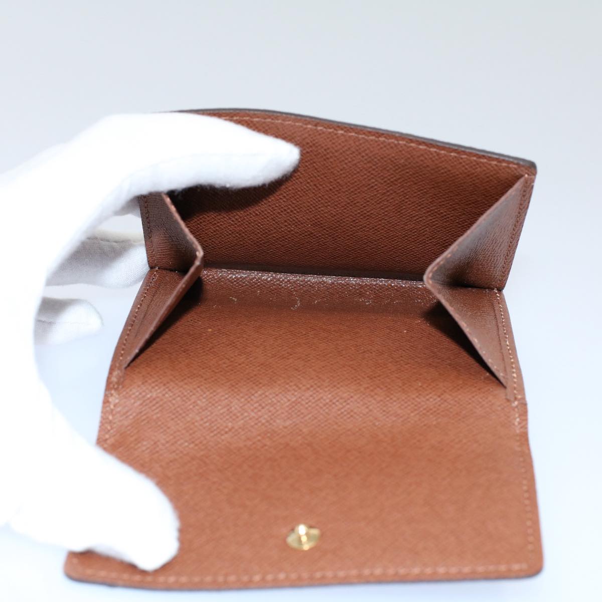 LOUIS VUITTON Monogram Porte Monnaie Bier Cartes Crdit Wallet M61652 yk8662