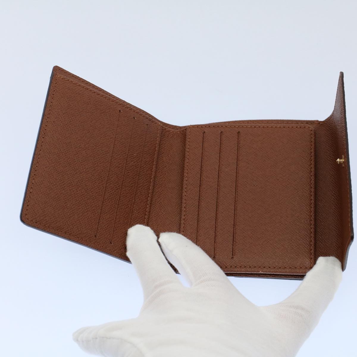 LOUIS VUITTON Monogram Porte Monnaie Bier Cartes Crdit Wallet M61652 yk8662