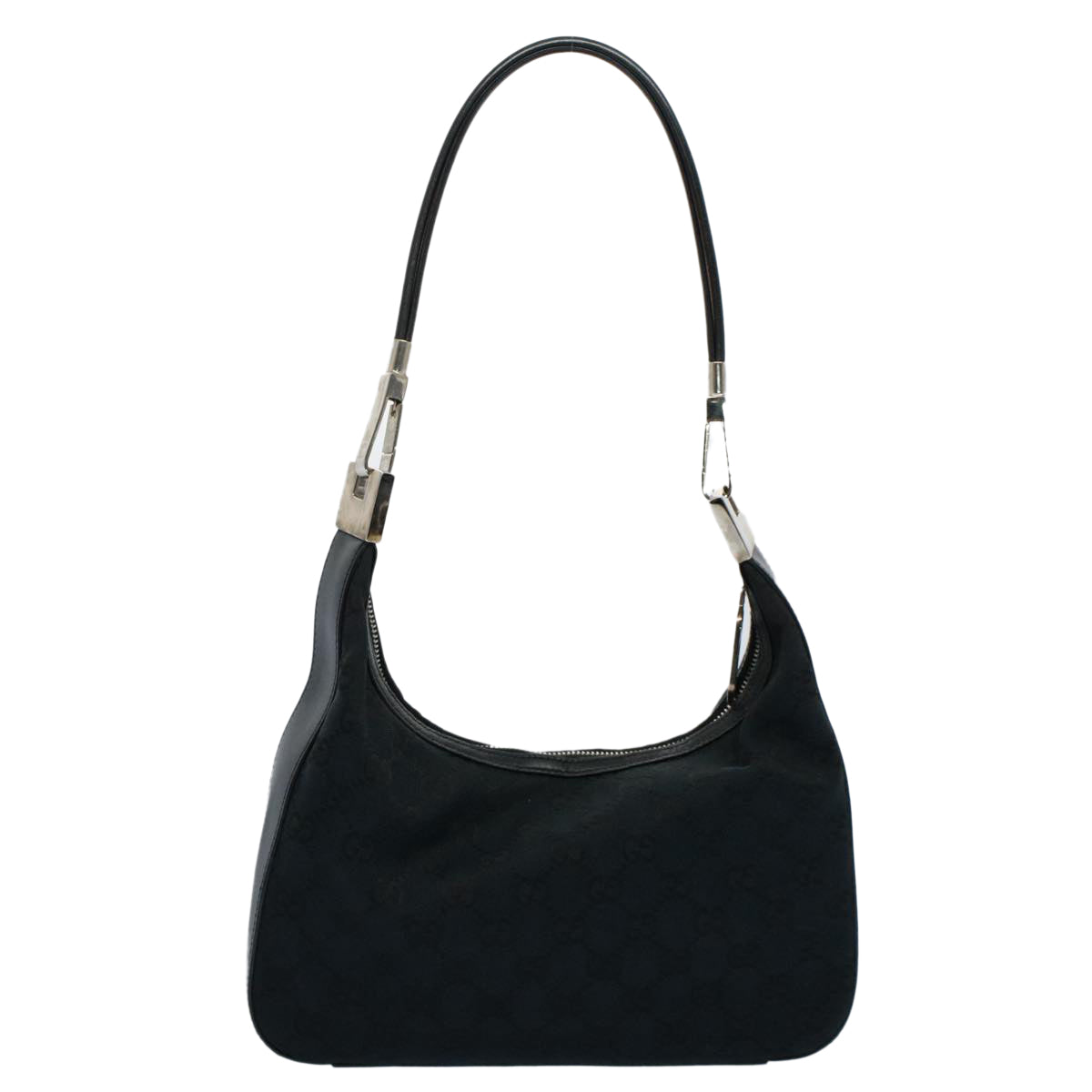 Luxury Gucci GG Canvas Shoulder Bag Black 001 3812  8676