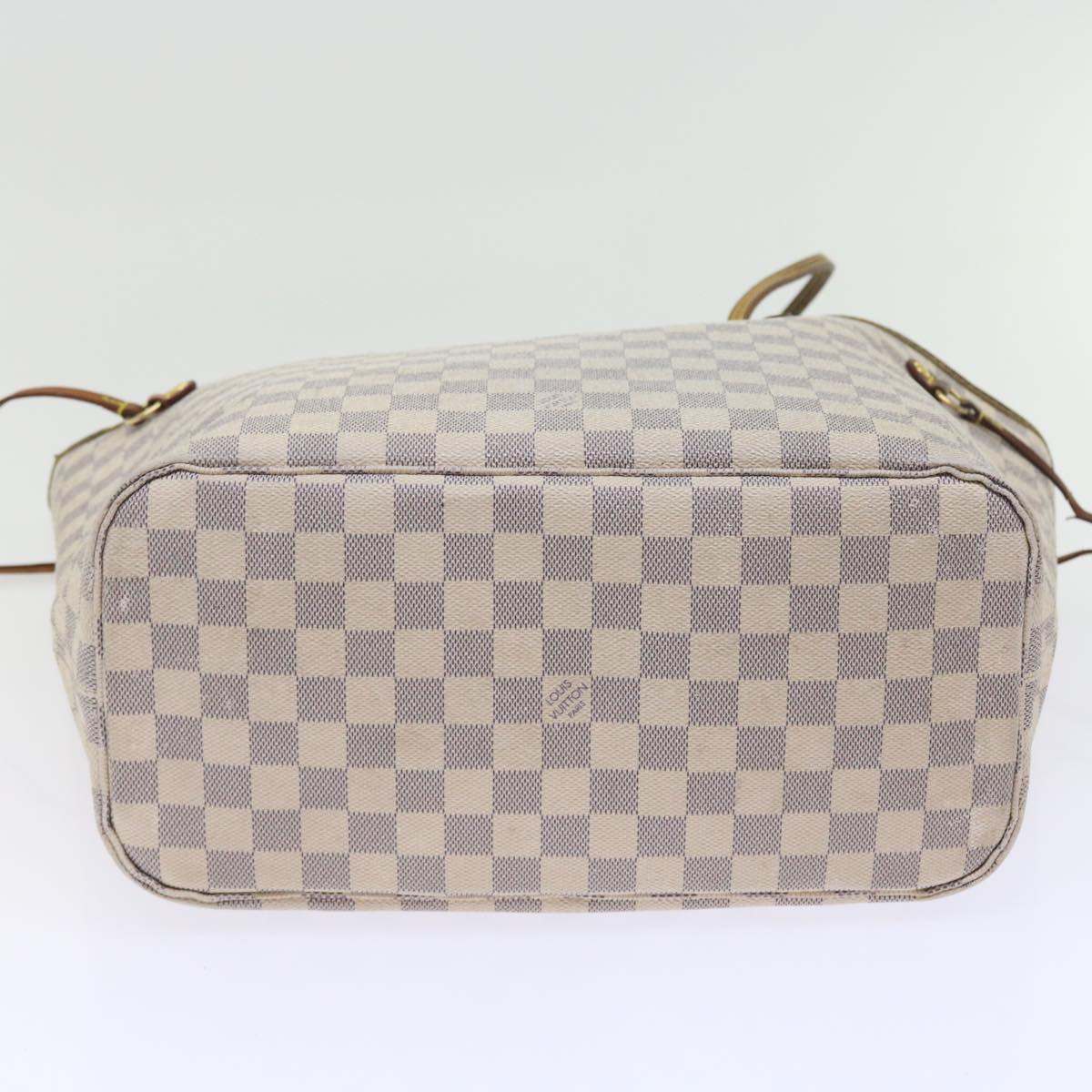 LOUIS VUITTON Damier Azur Neverfull MM Tote Bag N41605 LV yk8704