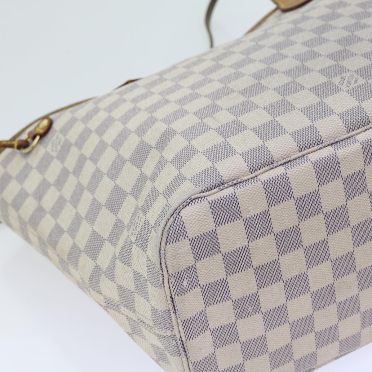 LOUIS VUITTON Damier Azur Neverfull MM Tote Bag N41605 LV yk8704
