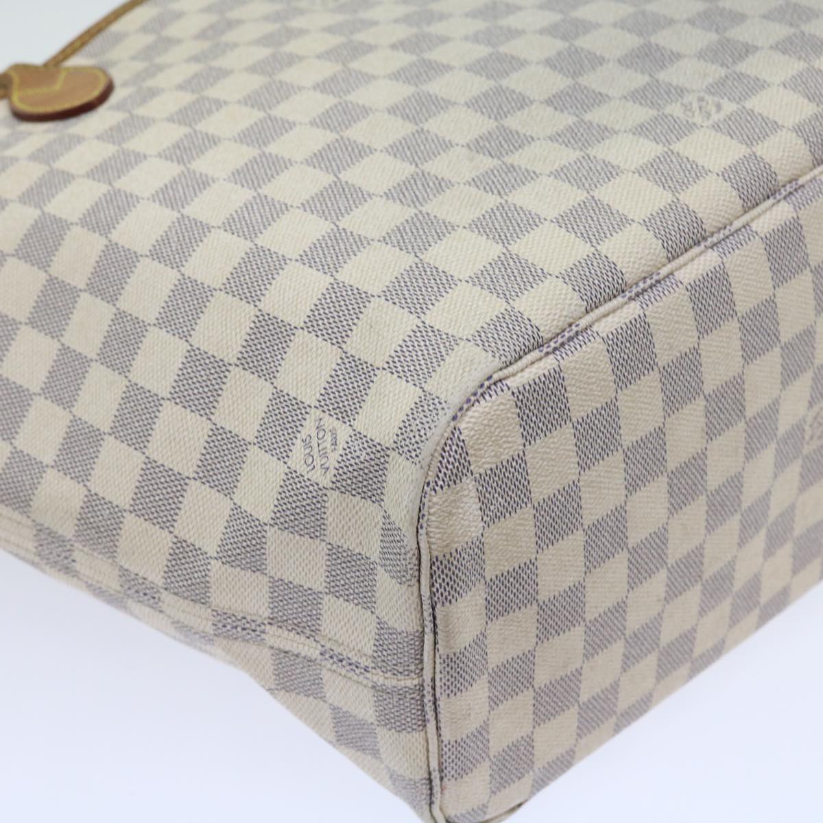 LOUIS VUITTON Damier Azur Neverfull MM Tote Bag N41605 LV yk8704
