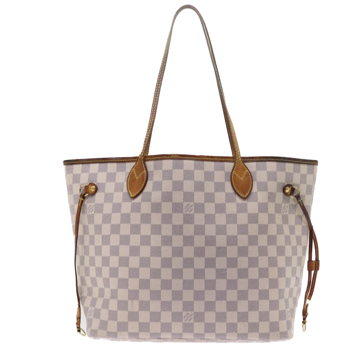 LOUIS VUITTON Damier Azur Neverfull MM Tote Bag N41605 LV yk8704
