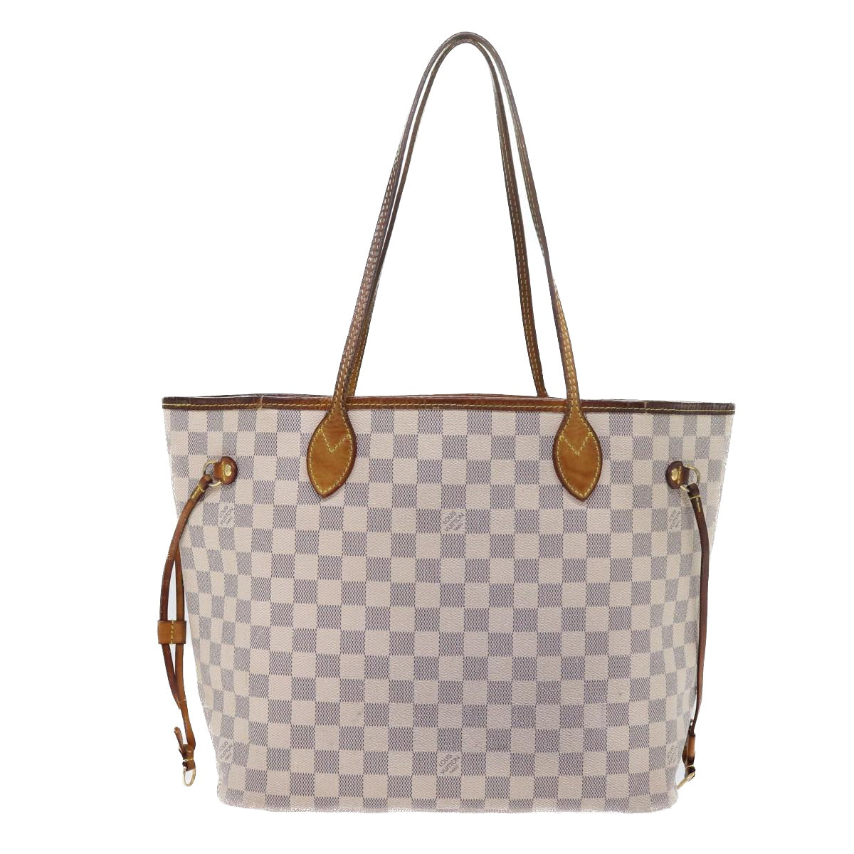 LOUIS VUITTON Damier Azur Neverfull MM Tote Bag N41605 LV yk8704