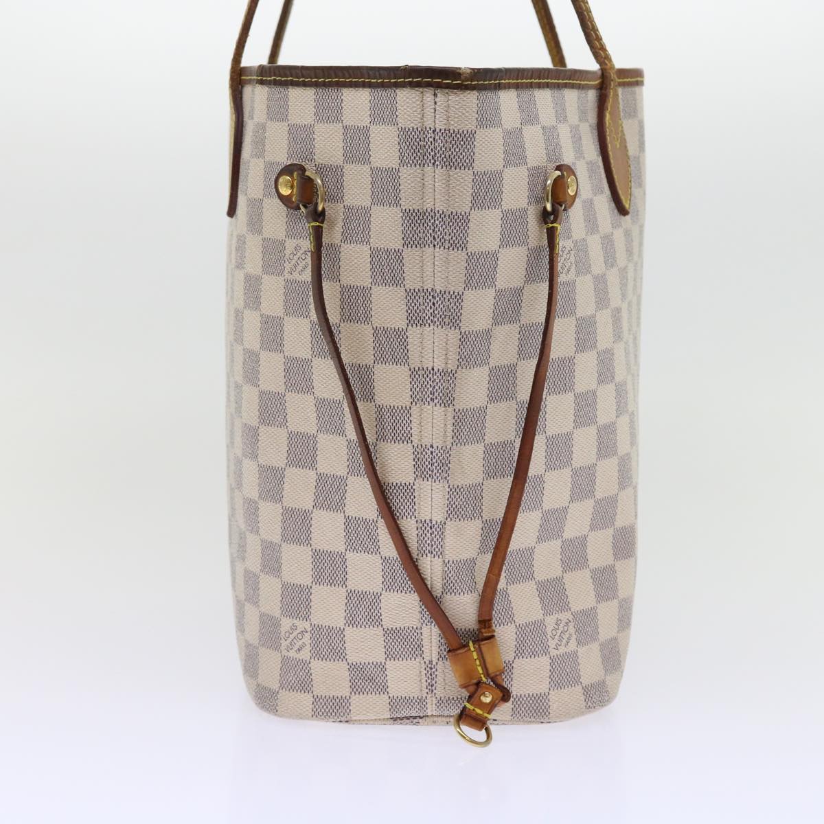 LOUIS VUITTON Damier Azur Neverfull MM Tote Bag N41605 LV yk8704