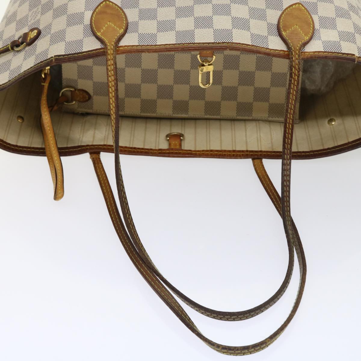 LOUIS VUITTON Damier Azur Neverfull MM Tote Bag N41605 LV yk8704
