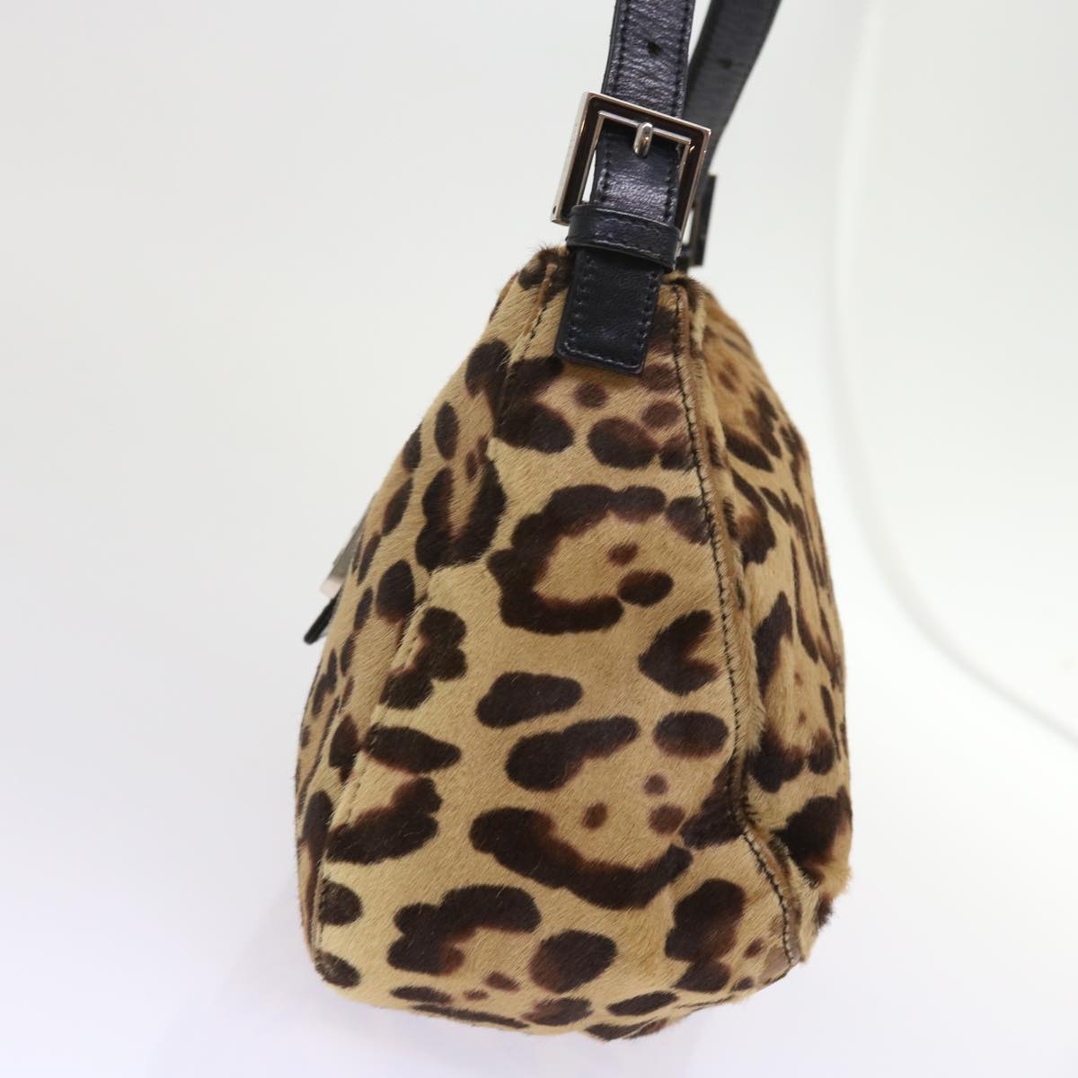Luxury FendiLeopard Mamma Baguette Shoulder Bag Harako leather Brownyk8707