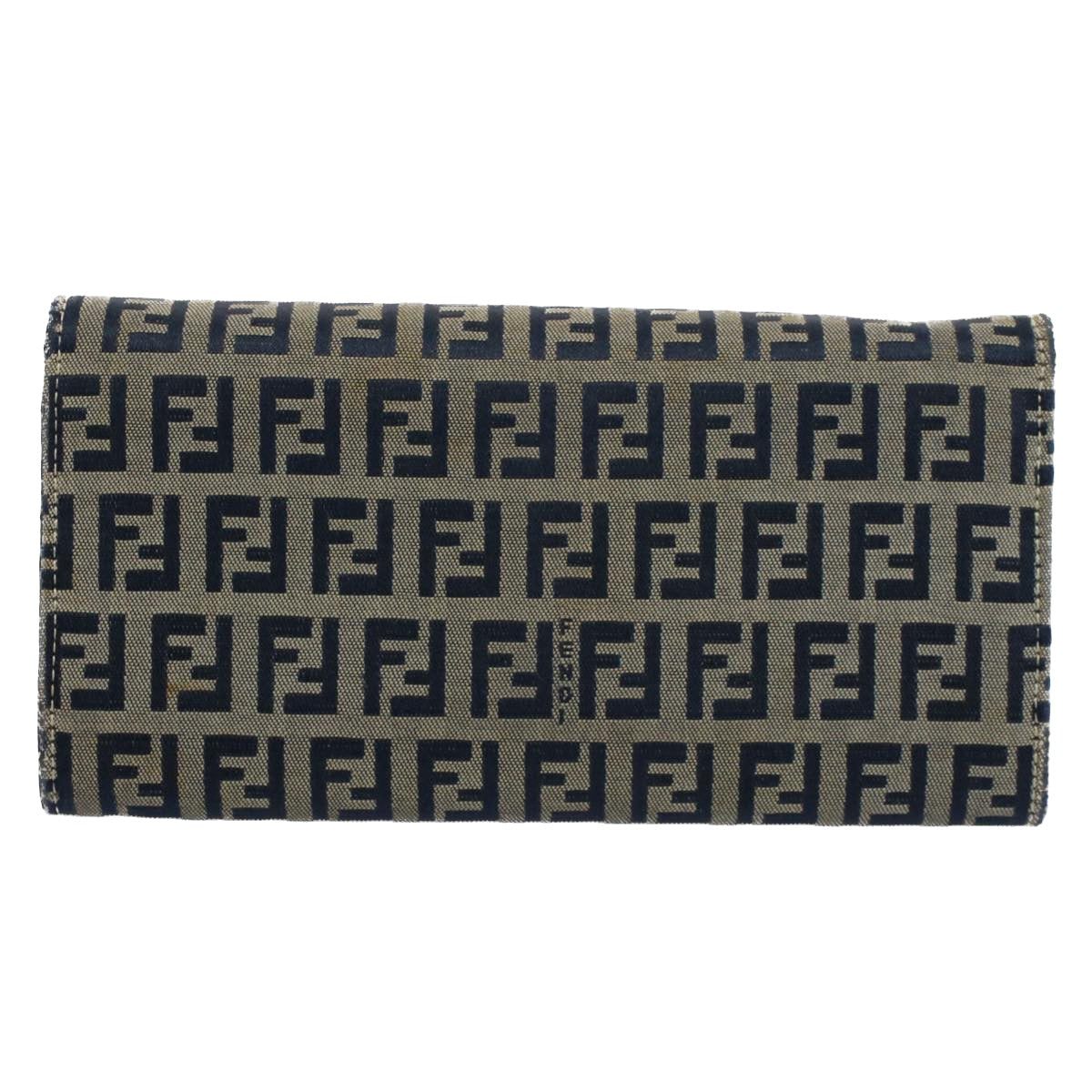 Luxury FendiZucchino Canvas Wallet Navyyk8715
