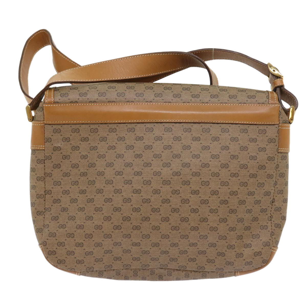 Luxury Gucci Micro GG Canvas Shoulder Bag PVC Leather Beige  8723