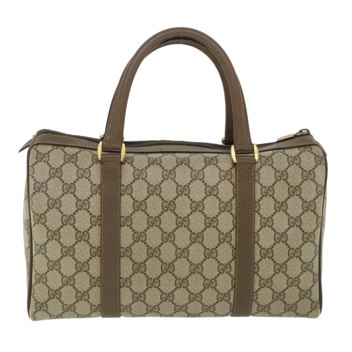 Luxury Gucci GG Canvas Web Sherry Line Boston Bag Beige Red Green 40 02 007  8731