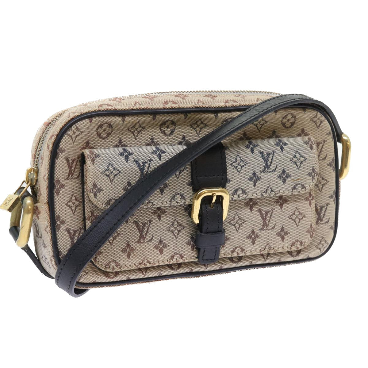 LOUIS VUITTON Monogram Mini Juliet MM Shoulder Bag Blue M92004 LV yk8769