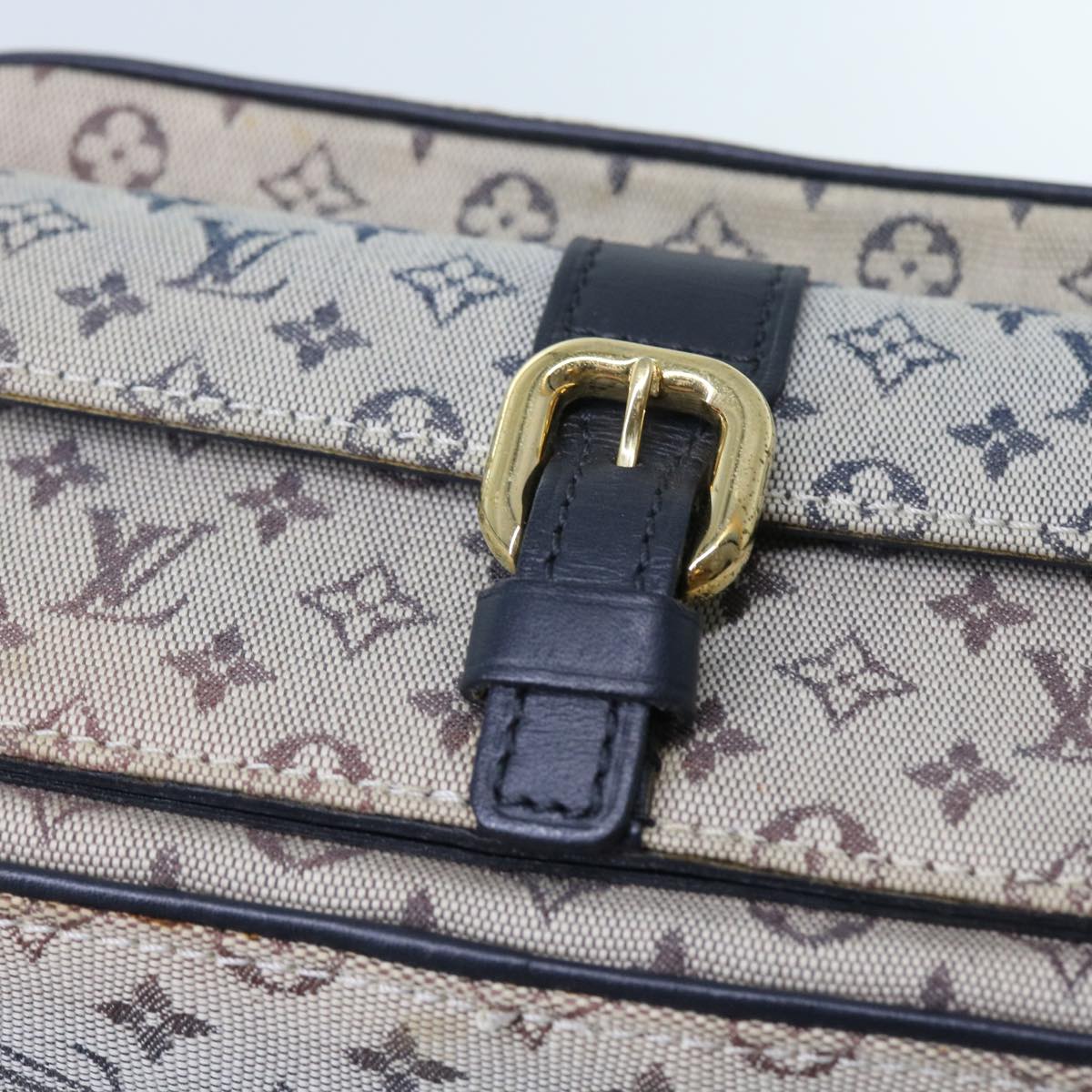 LOUIS VUITTON Monogram Mini Juliet MM Shoulder Bag Blue M92004 LV yk8769