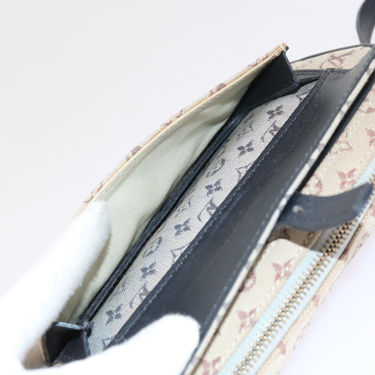 LOUIS VUITTON Monogram Mini Juliet MM Shoulder Bag Blue M92004 LV yk8769
