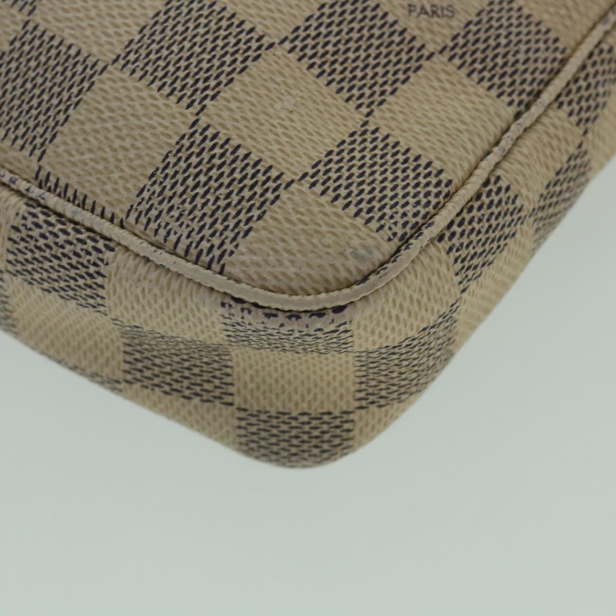 LOUIS VUITTON Damier Azur Pochette Accessoires Pouch N51986 LV yk8781