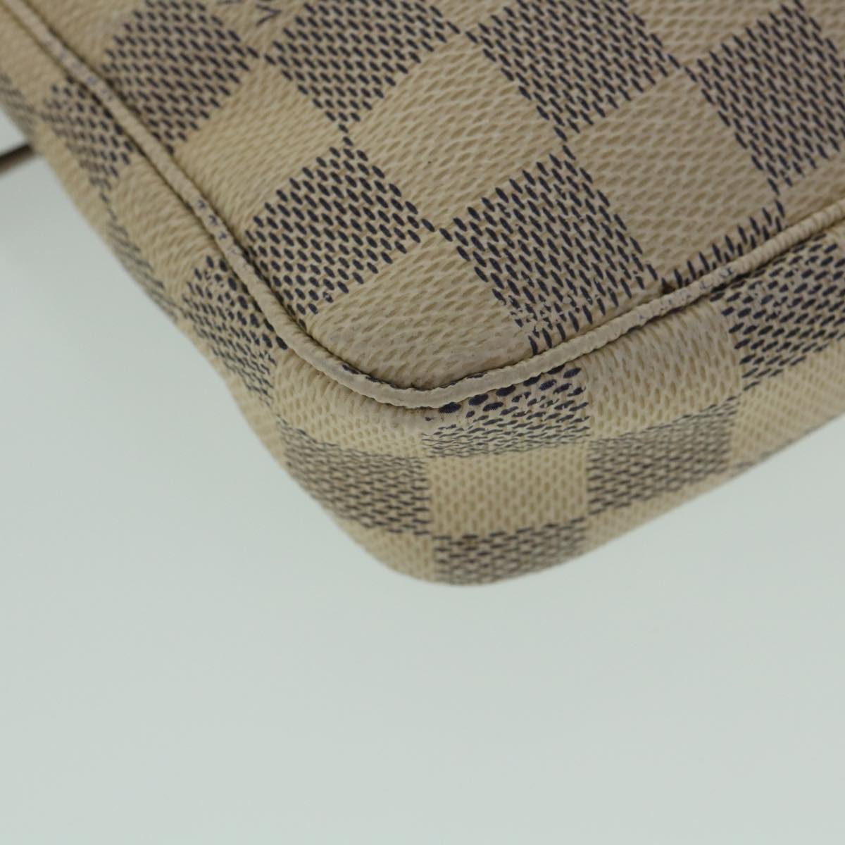 LOUIS VUITTON Damier Azur Pochette Accessoires Pouch N51986 LV yk8781