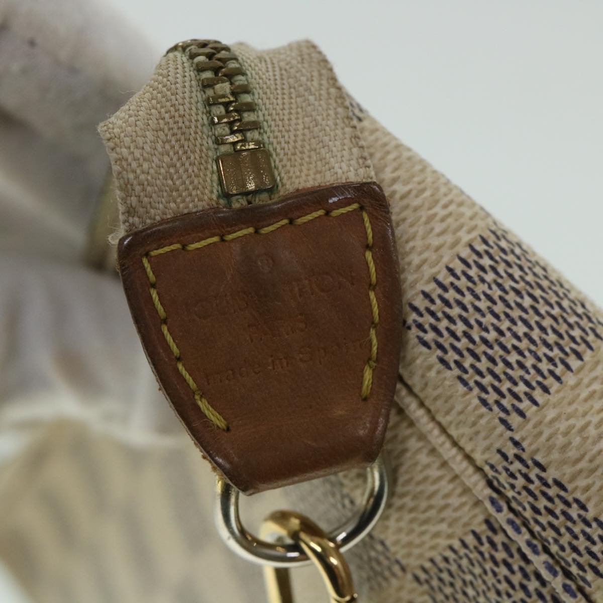 LOUIS VUITTON Damier Azur Pochette Accessoires Pouch N51986 LV yk8781