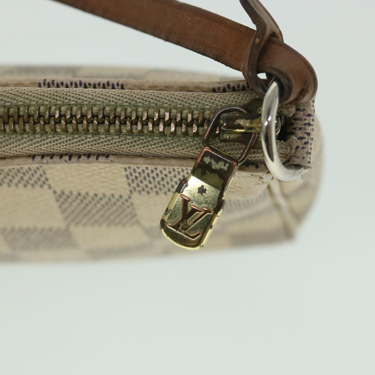 LOUIS VUITTON Damier Azur Pochette Accessoires Pouch N51986 LV yk8781