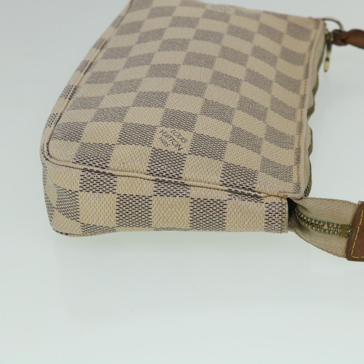 LOUIS VUITTON Damier Azur Pochette Accessoires Pouch N51986 LV yk8781