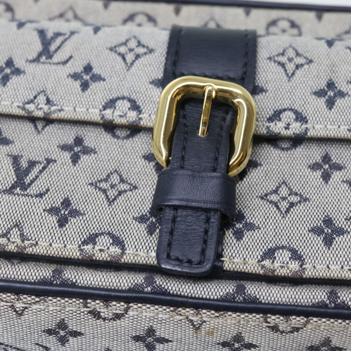 LOUIS VUITTON Monogram Mini Juliet MM Shoulder Bag Blue M92004 LV yk8790