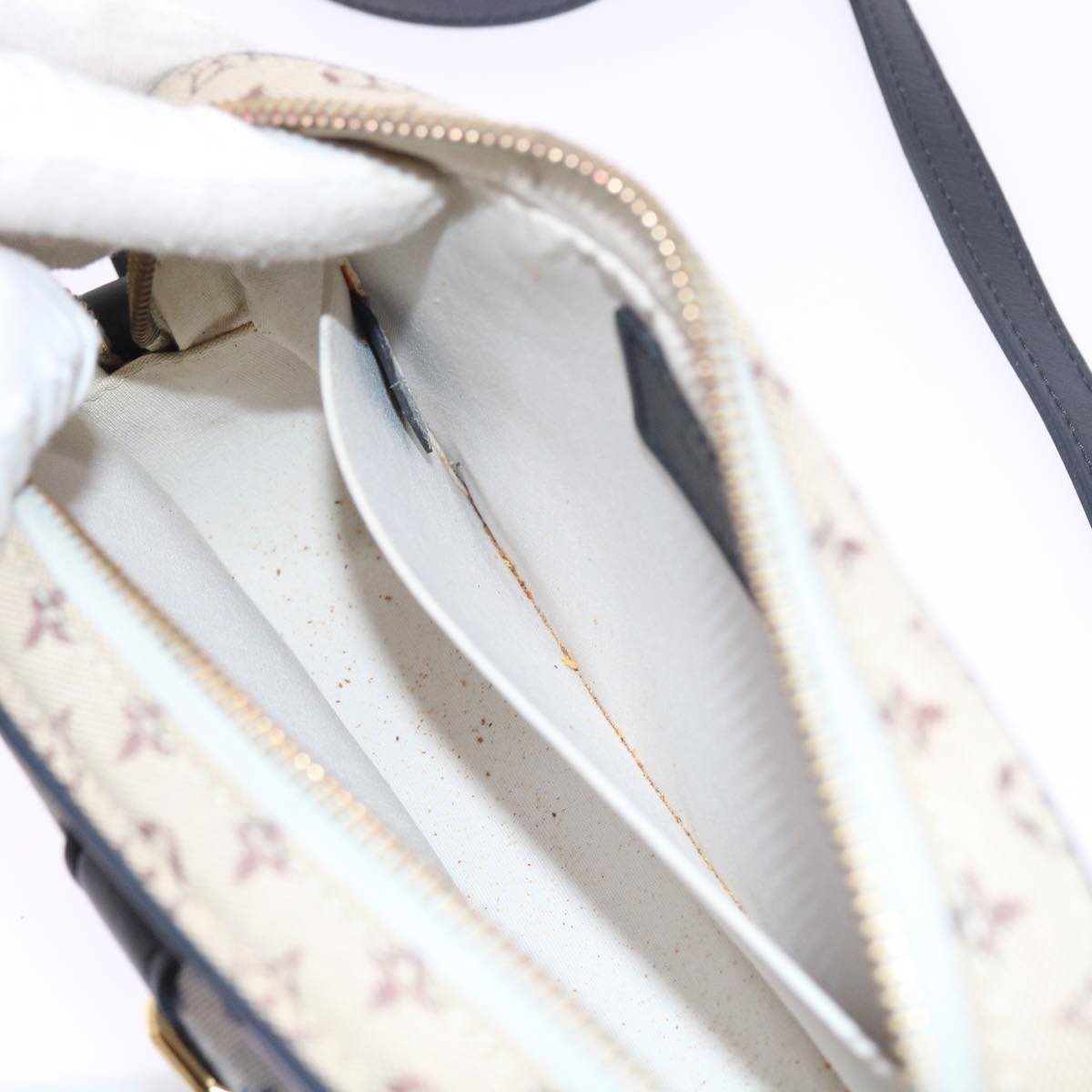 LOUIS VUITTON Monogram Mini Juliet MM Shoulder Bag Blue M92004 LV yk8790