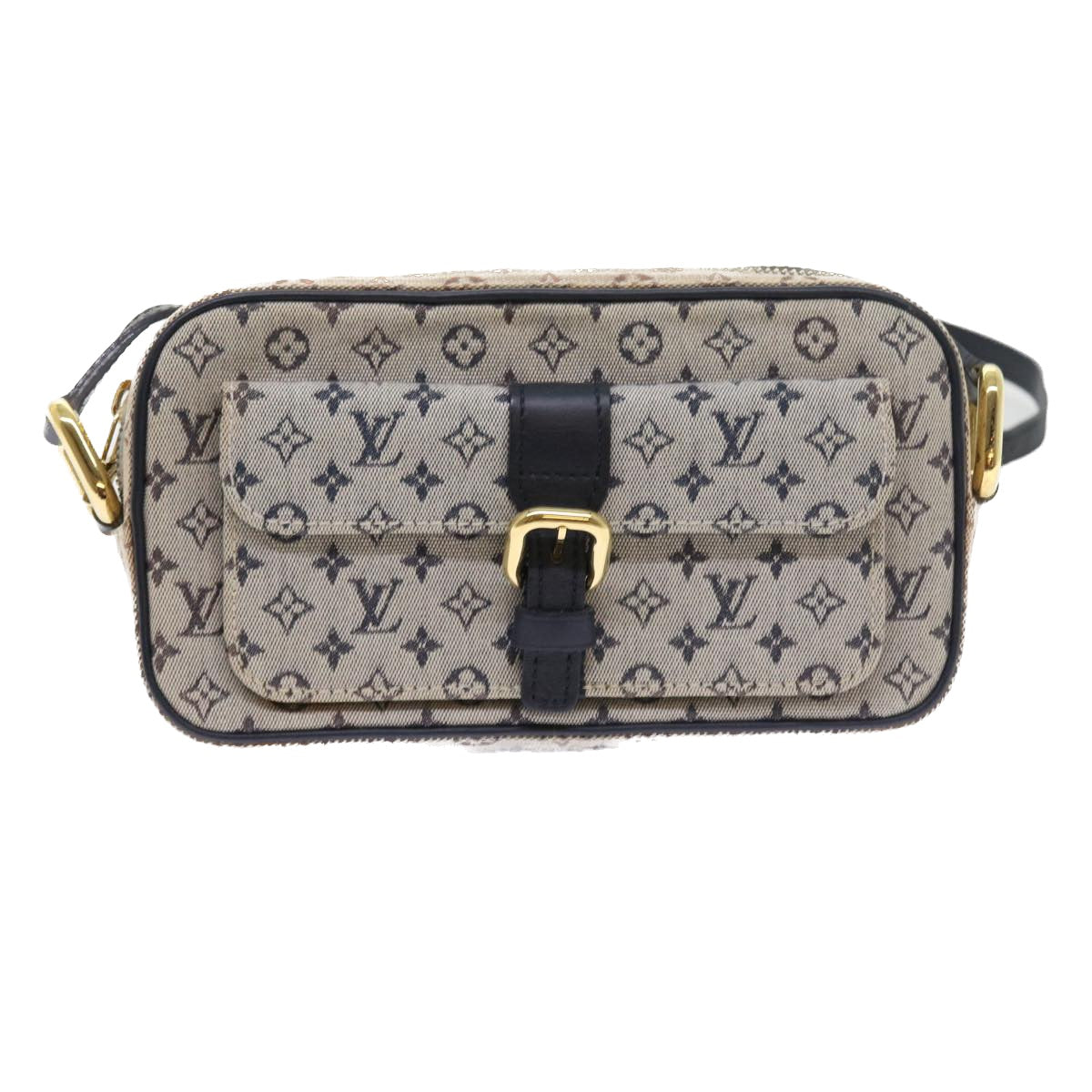 LOUIS VUITTON Monogram Mini Juliet MM Shoulder Bag Blue M92004 LV yk8790