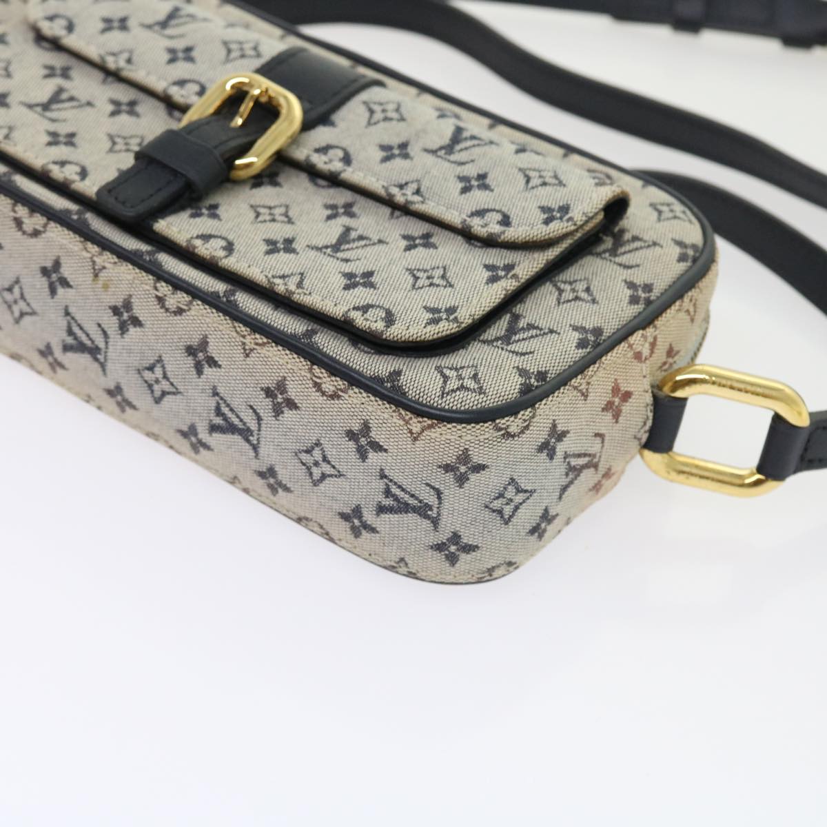 LOUIS VUITTON Monogram Mini Juliet MM Shoulder Bag Blue M92004 LV yk8790