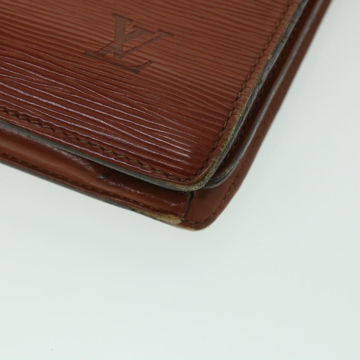 LOUIS VUITTON Epi Serviette Conseiller Briefcase Brown M54423 LV yk8814