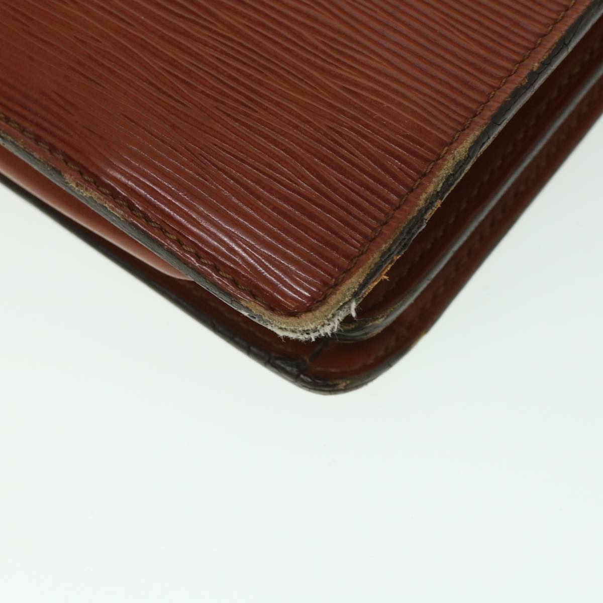 LOUIS VUITTON Epi Serviette Conseiller Briefcase Brown M54423 LV yk8814