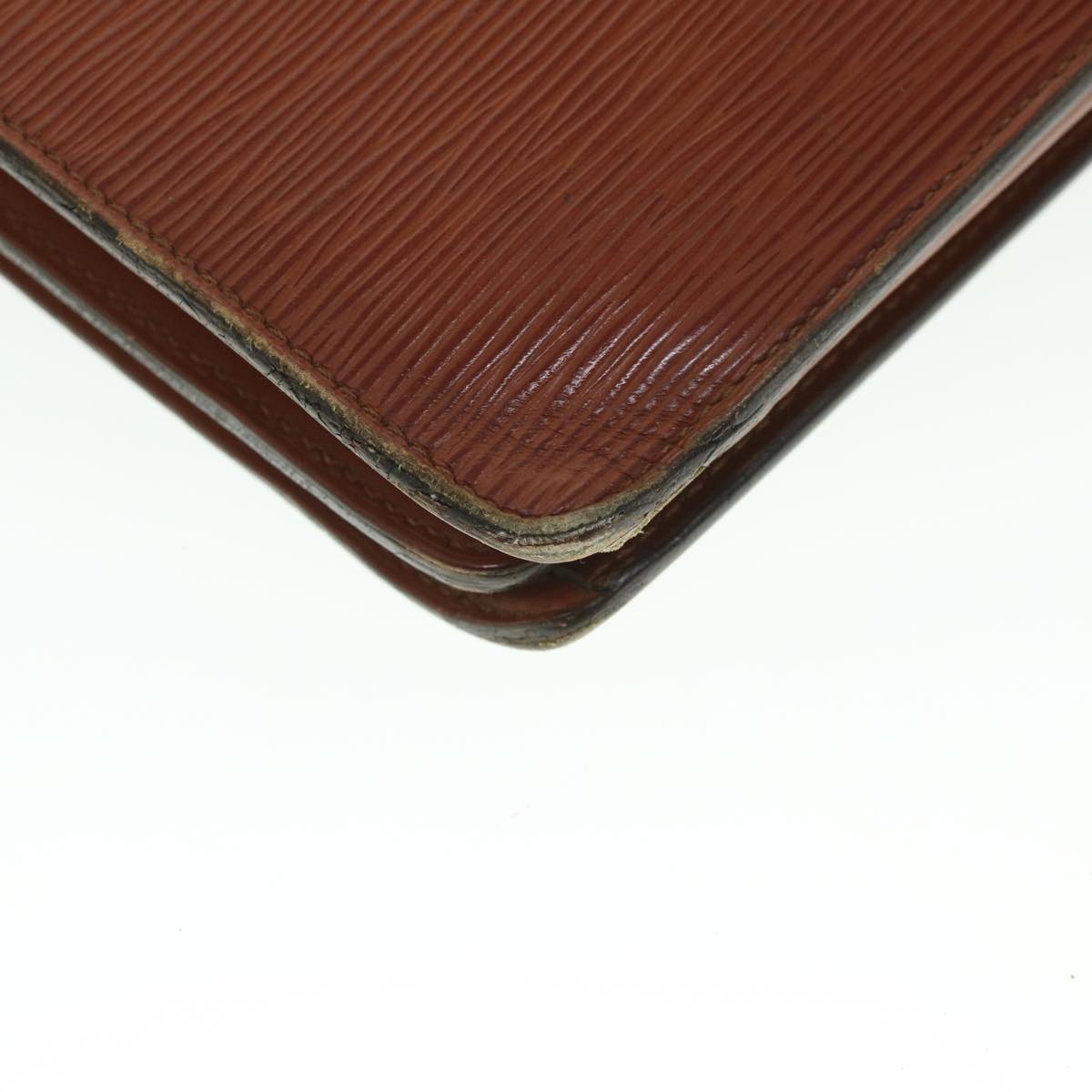 LOUIS VUITTON Epi Serviette Conseiller Briefcase Brown M54423 LV yk8814