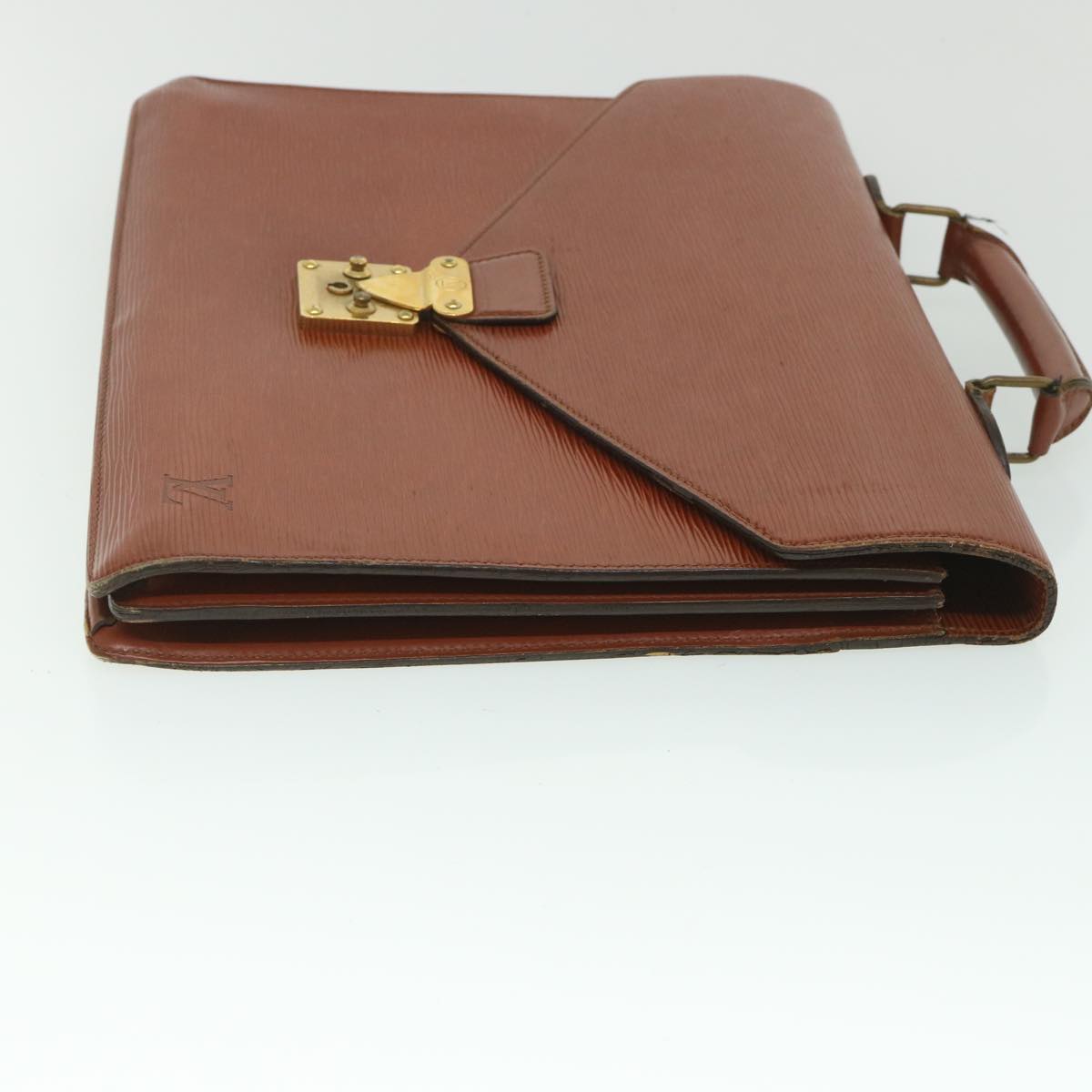 LOUIS VUITTON Epi Serviette Conseiller Briefcase Brown M54423 LV yk8814
