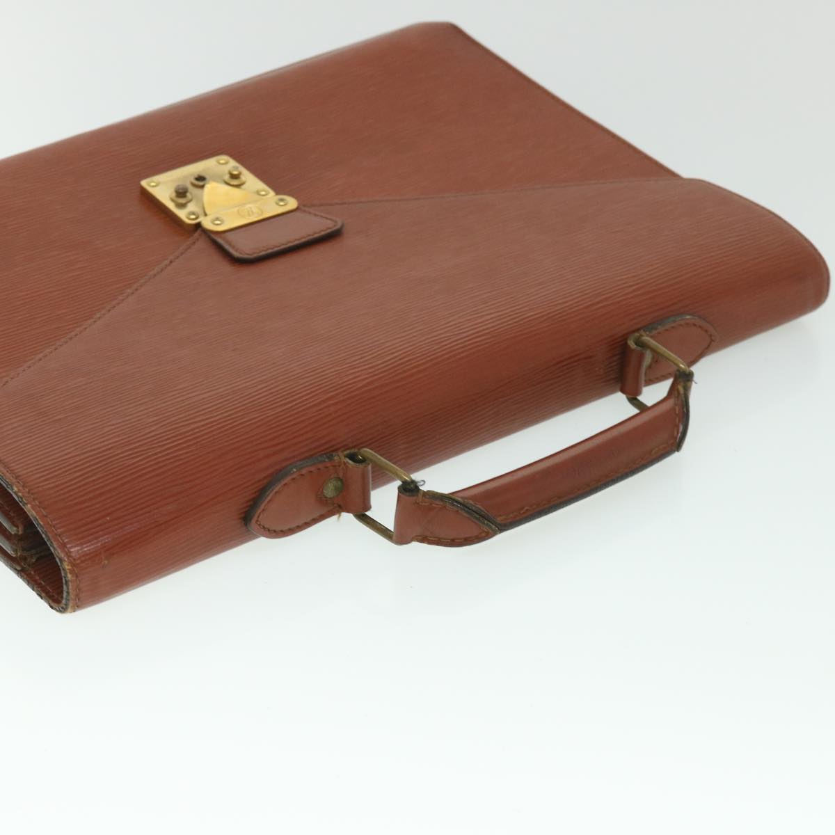 LOUIS VUITTON Epi Serviette Conseiller Briefcase Brown M54423 LV yk8814