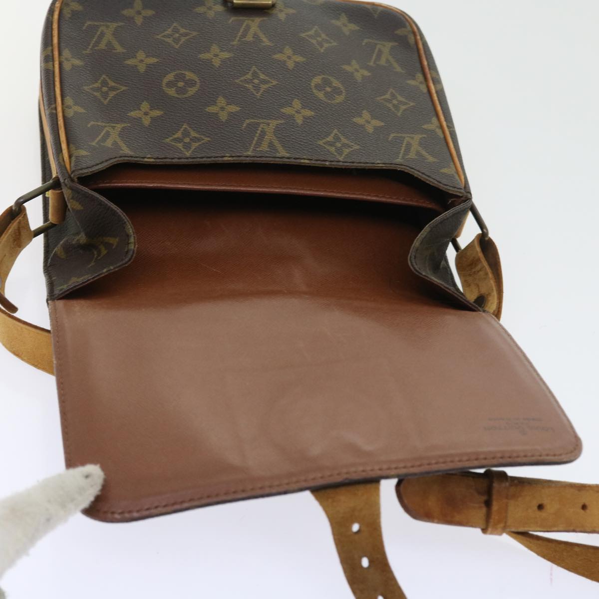 LOUIS VUITTON Monogram Cartouchiere MM Shoulder Bag M51253 LV yk8832