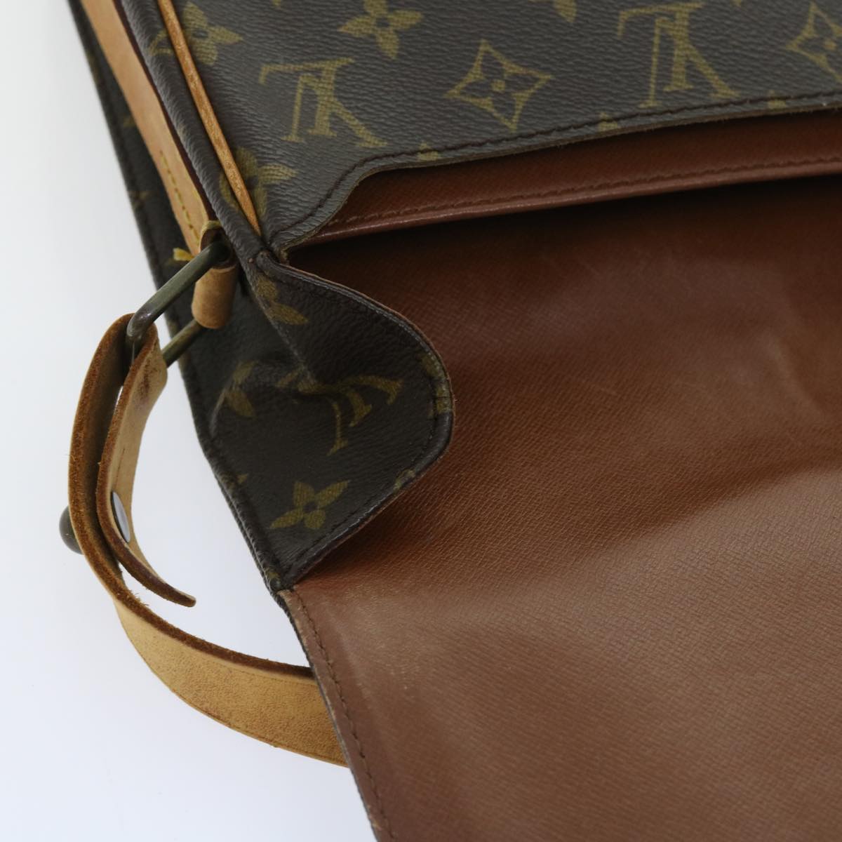 LOUIS VUITTON Monogram Cartouchiere MM Shoulder Bag M51253 LV yk8832