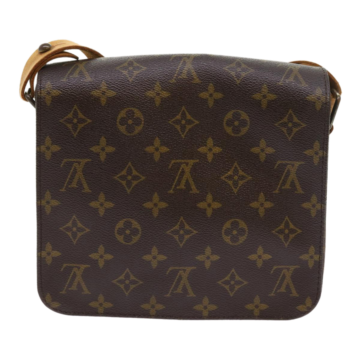 LOUIS VUITTON Monogram Cartouchiere MM Shoulder Bag M51253 LV yk8832
