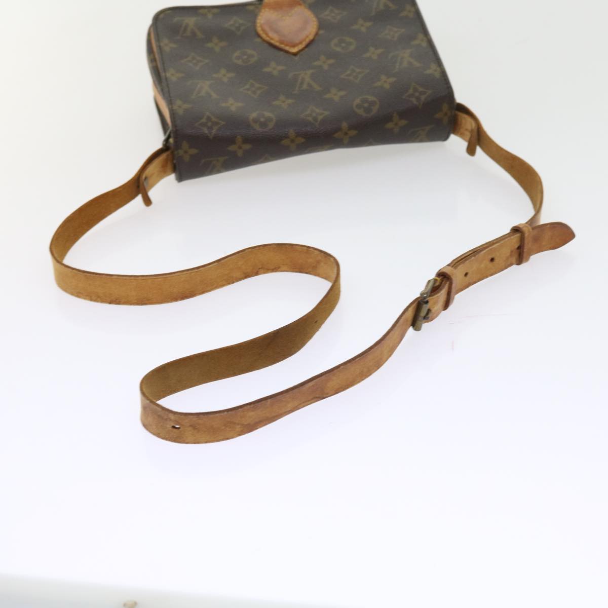 LOUIS VUITTON Monogram Cartouchiere MM Shoulder Bag M51253 LV yk8832