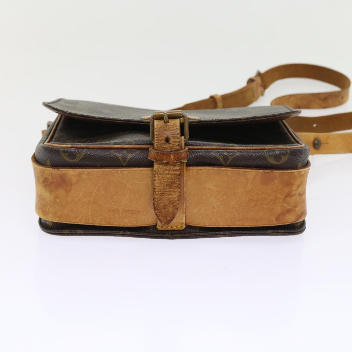 LOUIS VUITTON Monogram Cartouchiere MM Shoulder Bag M51253 LV yk8832