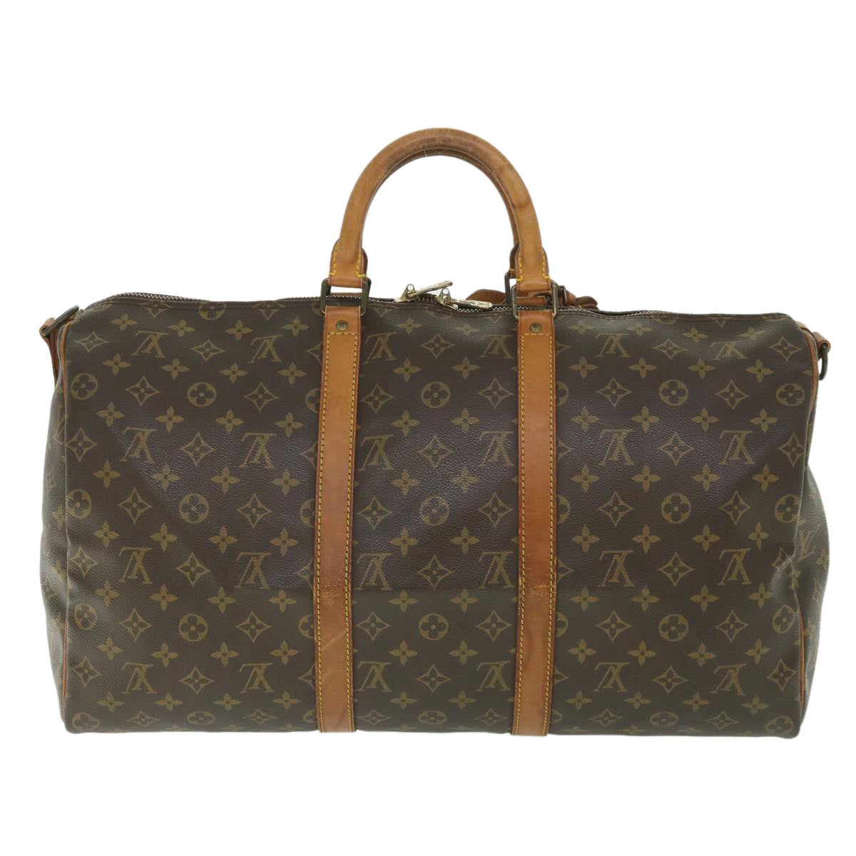 LOUIS VUITTON Monogram Keepall Bandouliere 50 Boston Bag M41416 LV yk8843
