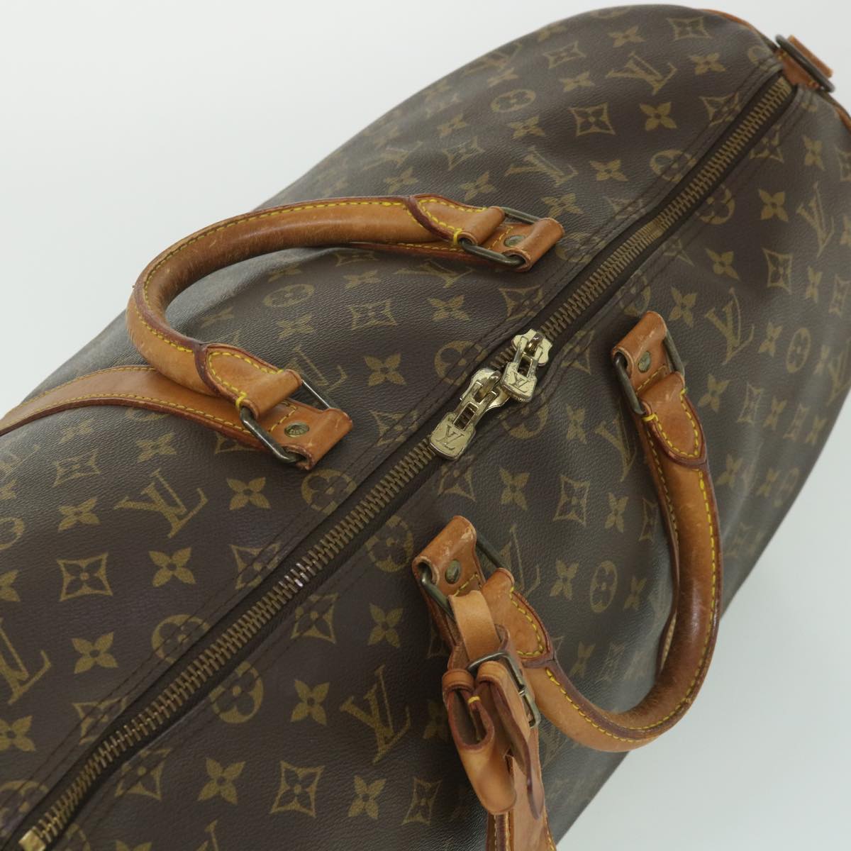 LOUIS VUITTON Monogram Keepall Bandouliere 50 Boston Bag M41416 LV yk8843
