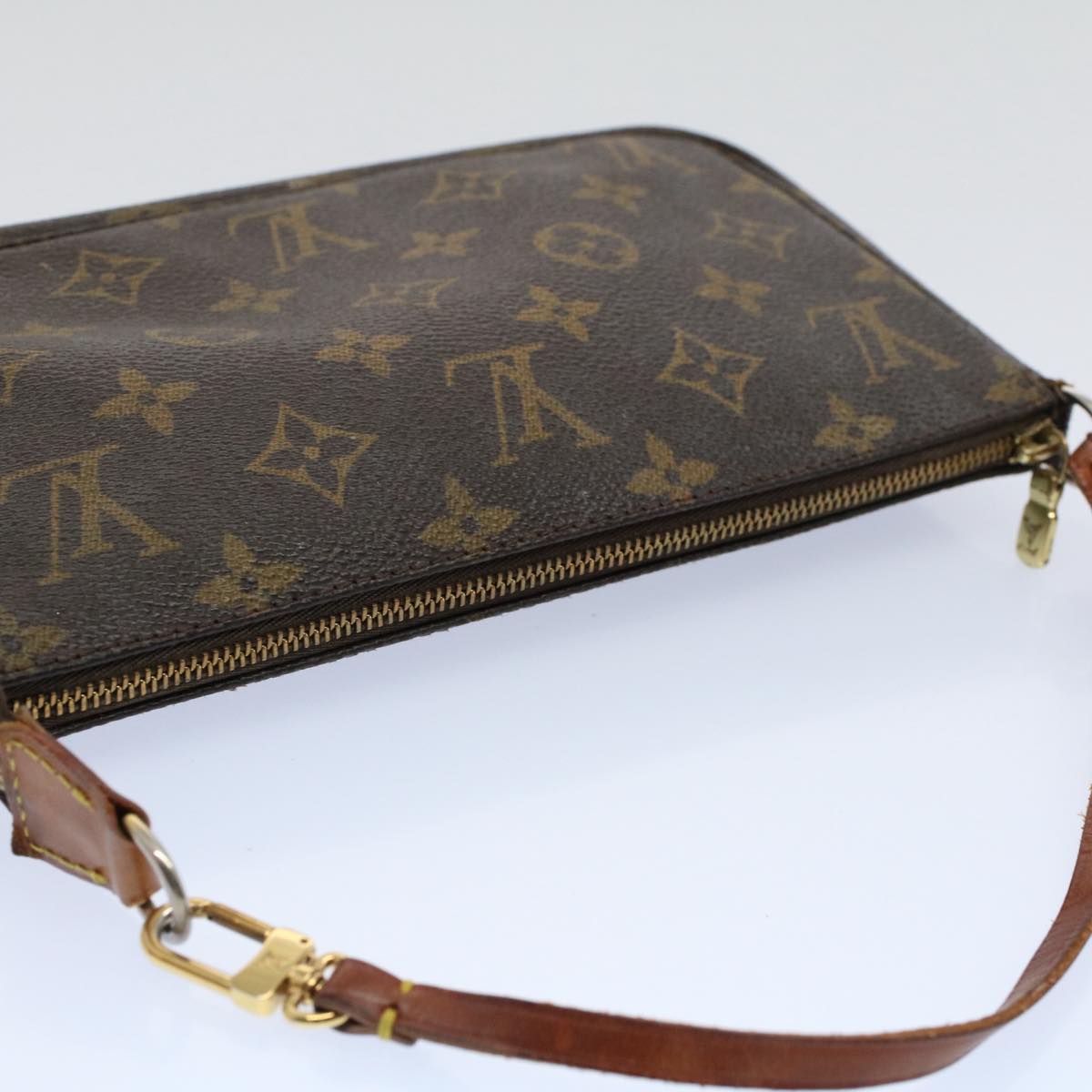 LOUIS VUITTON Monogram Pochette Accessoires Pouch M51980 LV yk8849