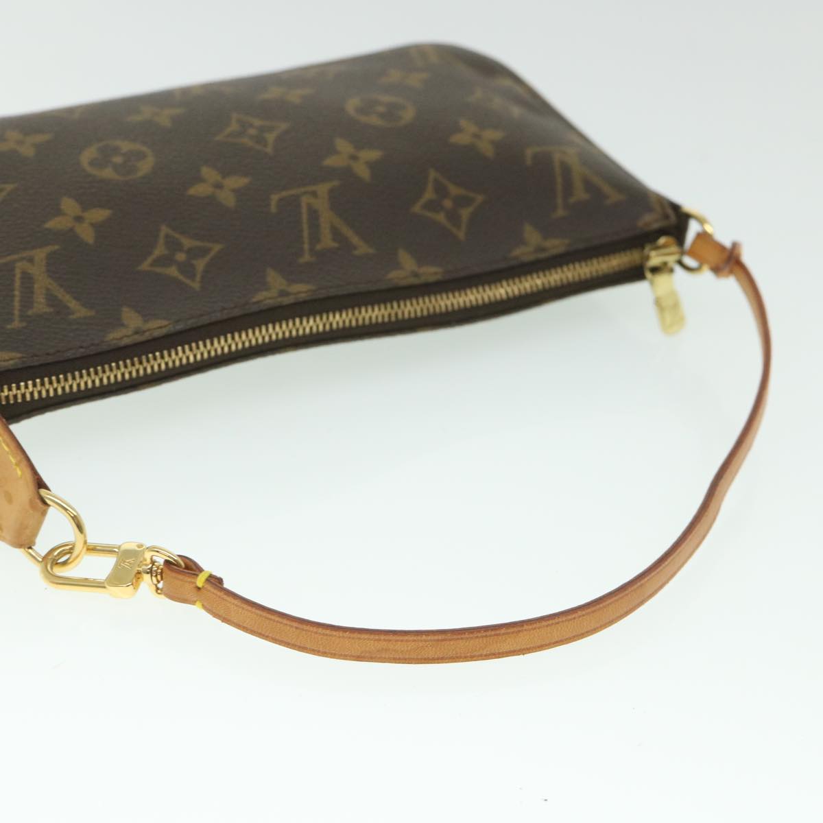 LOUIS VUITTON Monogram Pochette Accessoires Pouch M51980 LV yk8851
